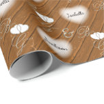 Papier Cadeau Conceptions en bois Brown rustiques de mariage<br><div class="desc">Le mariage en bois Brown rustique conçoit l'enveloppe de cadeau de mariage. Une grande conception pour un couple de mariage ou d'anniversaire. le ⭐ ce produit est 100% personnalisable. Des graphiques et le texte peuvent être supprimés, déplacé, remis à la côte, changé autour, tourné, etc… 99% de mes conceptions dans...</div>