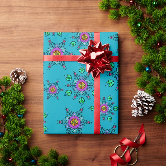 Papier Cadeau Conceptions symétriques (Cadeau de vacances)