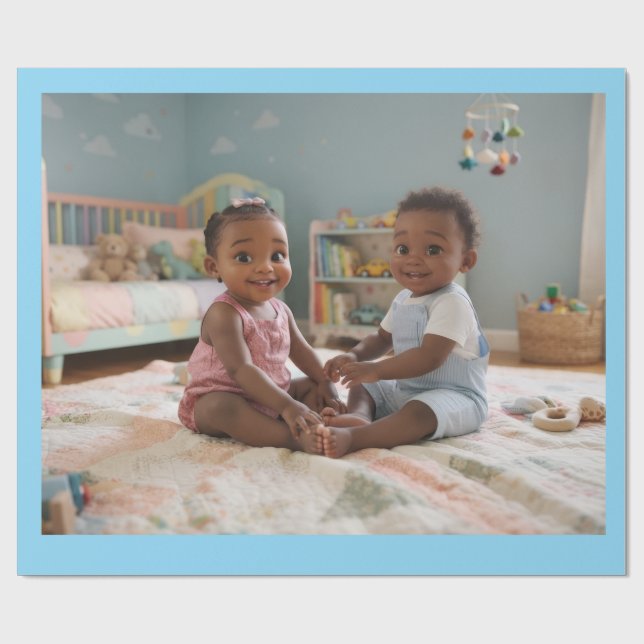 Papier Cadeau Conçu pour bébé (Plat)