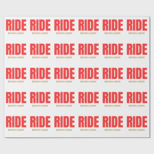 Papier Cadeau Conduire au-delà des limites – Typographie motivan