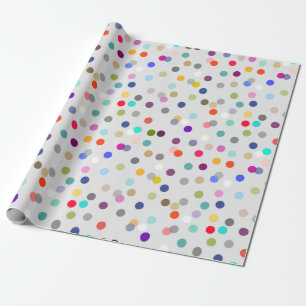 Papier Cadeau Confetti coloré Imprimer Enveloppement cadeau tou
