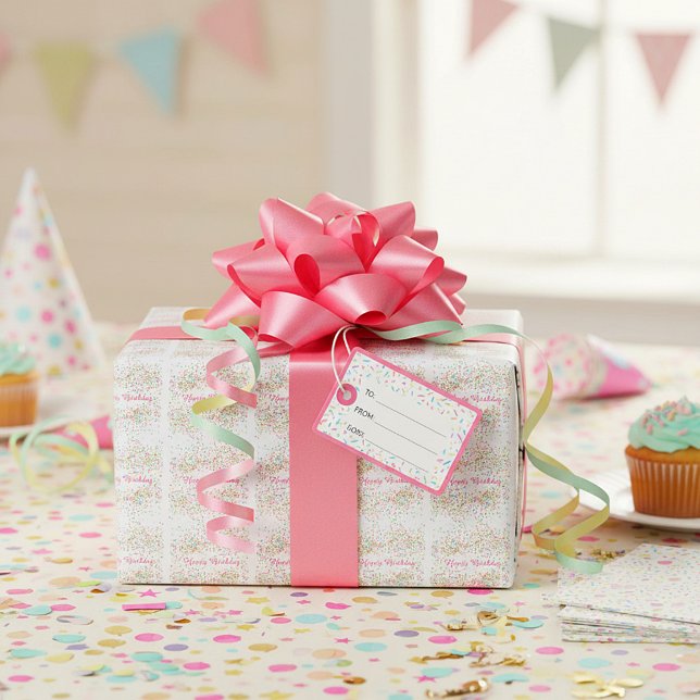 Papier Cadeau Confettis colorés (Créateur téléchargé)