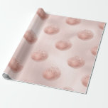 Papier Cadeau Confettis Rose Gold et Blush<br><div class="desc">Papier d'emballage confettis métallisé..</div>