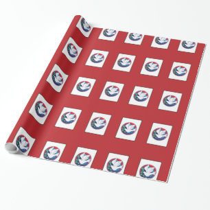 Papier Cadeau Confirmation, Colombe Colorée, Objets Cadeaux Vert