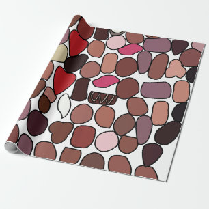 Papier Cadeau Confiserie de Chocolat Anniversaire
