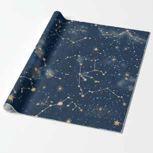 Papier Cadeau Constellation céleste - Nuit étoilée (5)