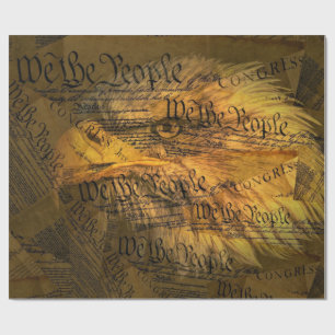 Papier Cadeau Constitution American Bald Eagle