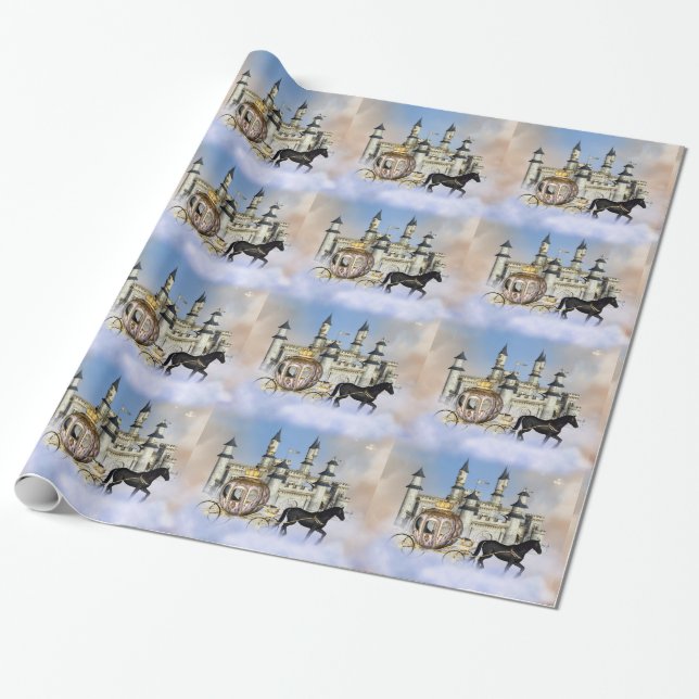 Papier Cadeau Conte de fées du château dans les nuages (Déroulé)