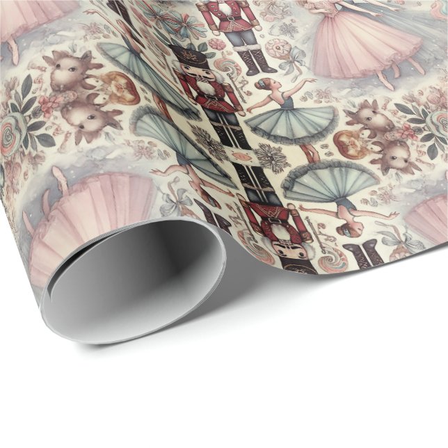 Papier Cadeau Conte de noisette en Aquarelle (Coin rond)