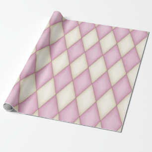 Papier Cadeau Conte médiévale Pink Harlequin (grande échelle)
