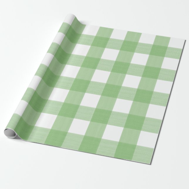 Papier Cadeau Contrôle vert de Buffalo (Déroulé)