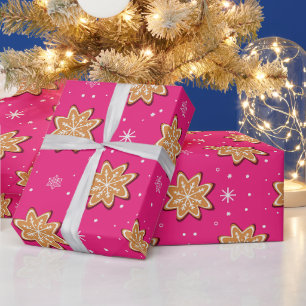 Papier Cadeau Cookies de Noël au pain d'épice Modernes  