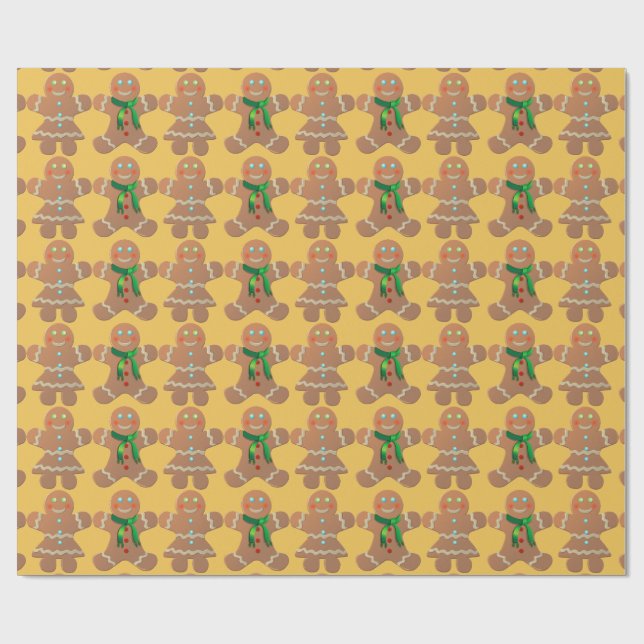 Papier Cadeau Cookies de pain d'épices (Plat)