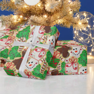 Papier Cadeau Cookies de sucre de Noël