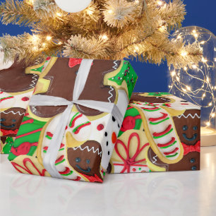 Papier Cadeau Cookies de sucre de Noël