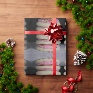 Papier Cadeau Cookies sucre avec glaçage rose