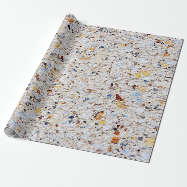 Papier Cadeau Cool Colorful Marble Granite Pierre Texture (Déroulé)