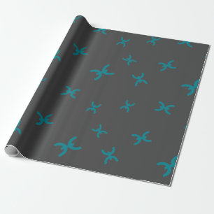 Papier Cadeau Cool Holo CryptoCurrency Coin Sign Motif