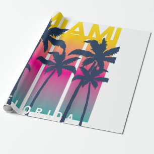 Papier Cadeau Cool Miami Florida Graphic Design Tee - shirts, I