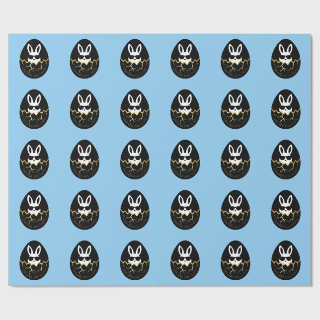 Papier Cadeau Cool Rabbit Sunglasses Funny Bunny Quote “Cracked  (Plat)