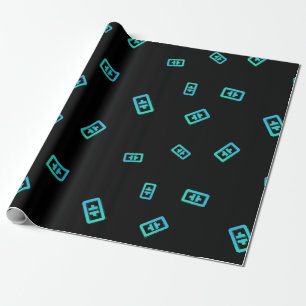 Papier Cadeau Cool Theta CryptoCurrency Coin Signataire Motif