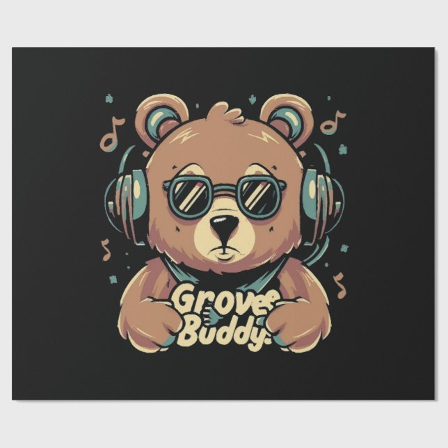 Papier Cadeau Copain de groove (Plat)