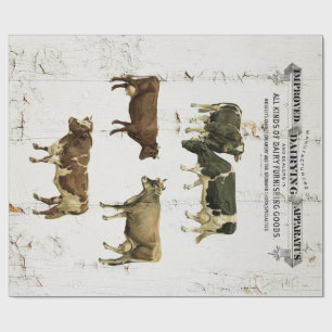 Papier Cadeau Copie de ferme de vache laitière