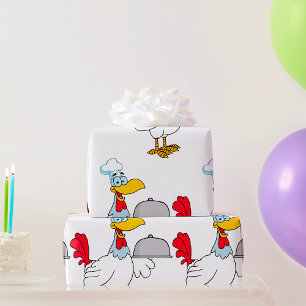 Papier Cadeau Coq servant de la nourriture