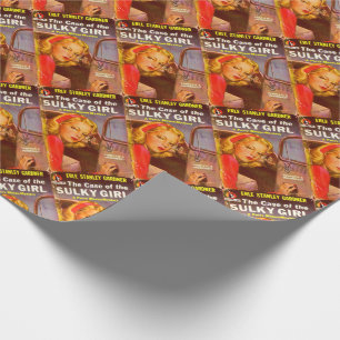 Papier Cadeau Coque de la couverture du livre de la fille Sulky