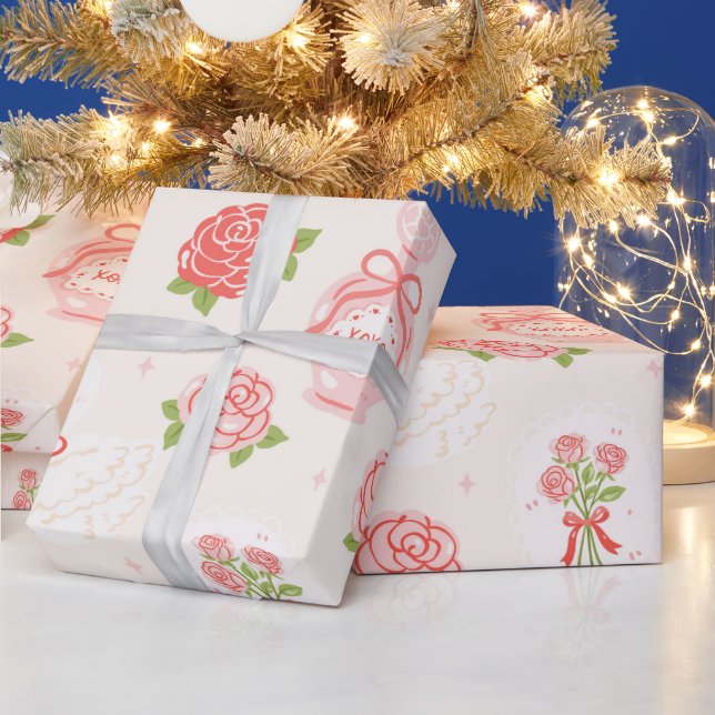 Papier Cadeau Coquette Valentine (Vacances)