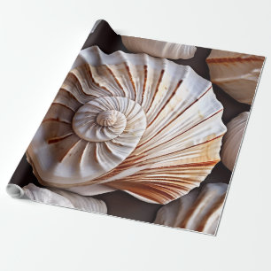 Papier Cadeau Coquillage et thème plage