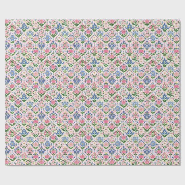 Papier Cadeau Coquille florale (Plat)