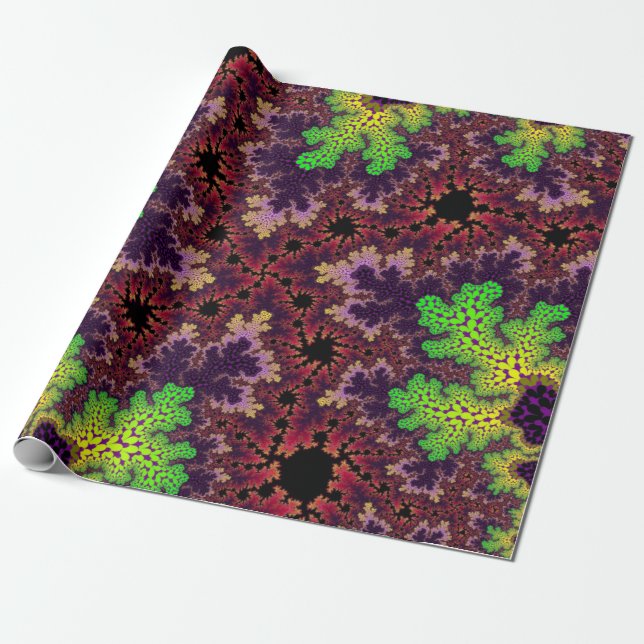 Papier Cadeau Coral Rainbow Speckle (Déroulé)