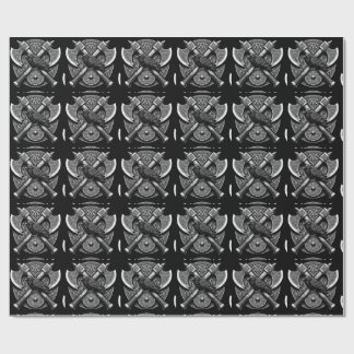 Papier Cadeau Corbeau et Haches – Art du mur de boucliers du gue