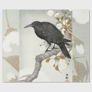 Papier Cadeau Corbeau Koson Oiseau Japonais Corneille