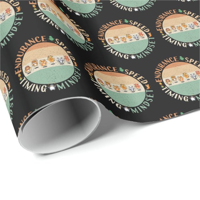 Papier Cadeau Corde à Sauter - Mentalité de Saut de Corde (Coin rond)