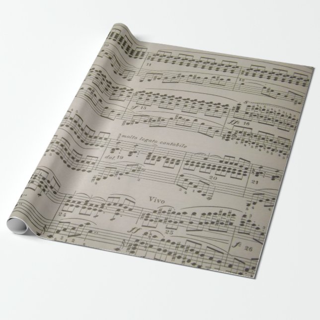 Papier Cadeau Cordes et arpèges (Déroulé)