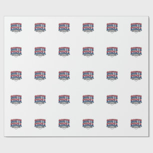 Papier Cadeau Corée du Sud Football 2026 Football Gras Typogr Pa