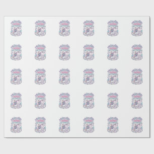 Papier Cadeau Corne d'Aventure de Licorne Activée Graphique Past