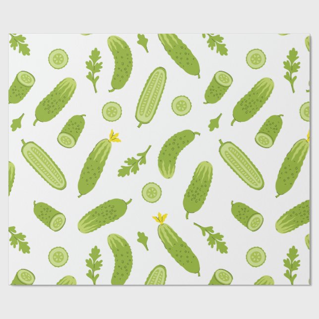 Papier Cadeau cornichon concombre végétalien végétarien végétari (Plat)