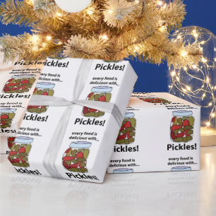 Papier Cadeau Cornichons Chaque Nourriture est Délicieuse Avec d