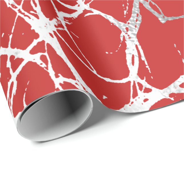 Papier Cadeau Corps Abstrait Nature Cellules Gris Gris Anatomie  (Coin rond)