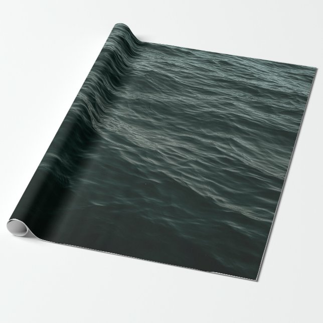 PAPIER CADEAU CORPS BLEU D'EAU PENDANT LA JOURNÉE (Déroulé)