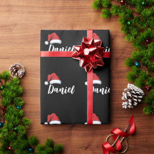 Papier Cadeau Correspondance Familiale Noël Xmas Nom Personnalis