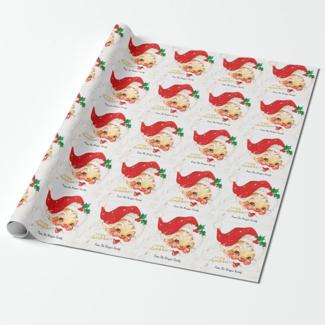 Papier Cadeau Costume de Père Noël Noël   (Déroulé)