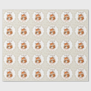 Papier Cadeau Cosy Renard d'automne Baby shower Cosy Woodland Pa