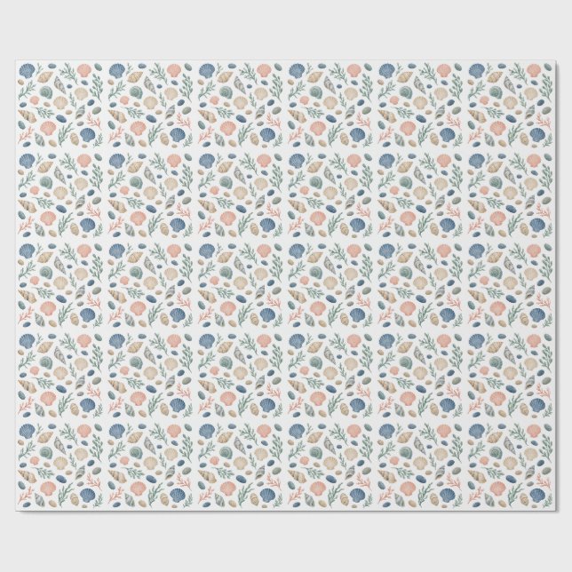 Papier Cadeau Côtier Trésors de Mares (Plat)
