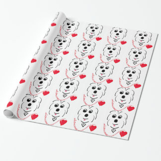 Papier Cadeau Coton de Tulear Love