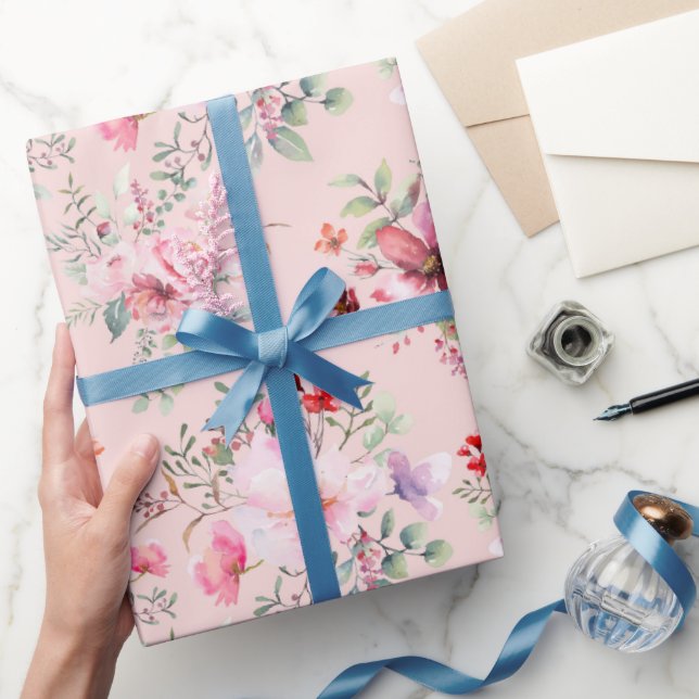 Papier Cadeau Cottage Chic Flower Motif (Cadeaux)
