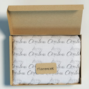 Papier Cadeau Cottage de toile de toile de jute de gris argenté